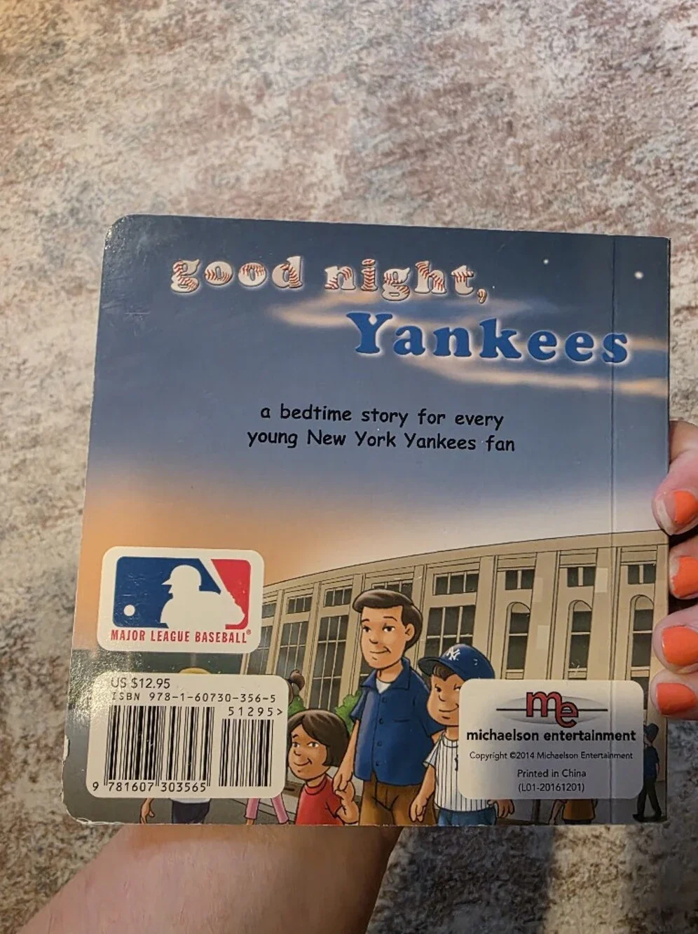 Official Good Night, Yankees - Kids Board Book (Blue)